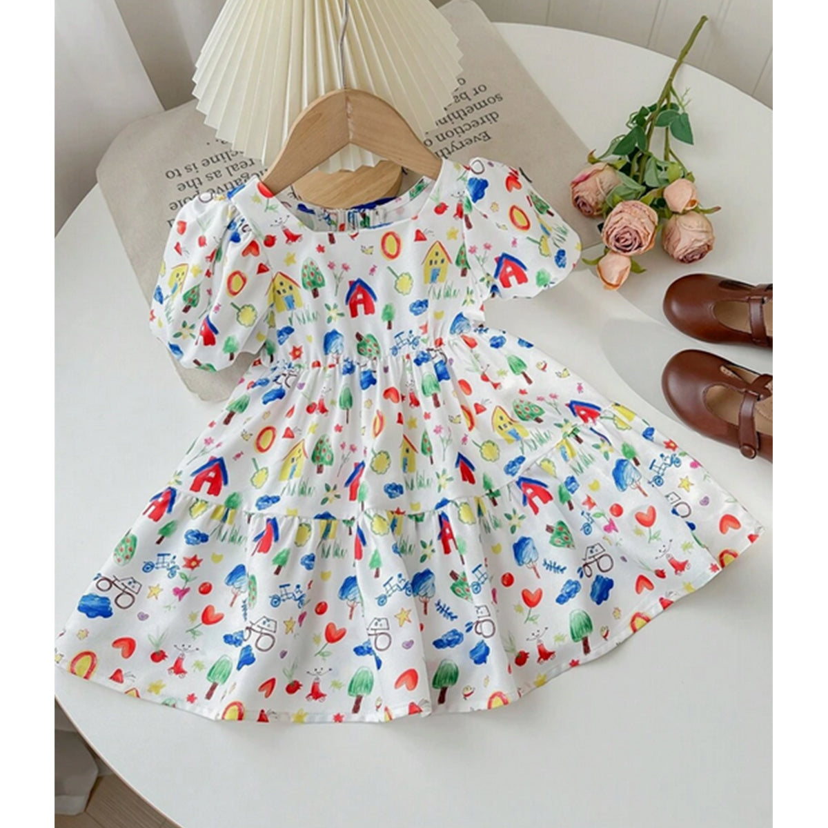 BabyGirl's Drawing Designer Frocks & Dresses for Kids.
