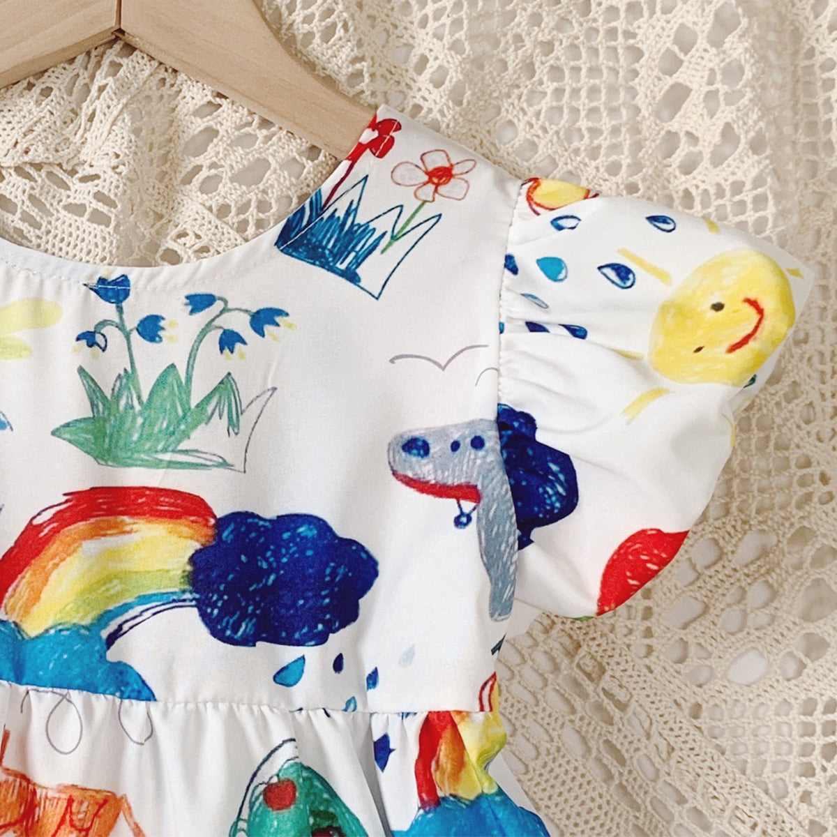 BabyGirl's Designer Pencil Drowing Frocks & Dresses for Kids.