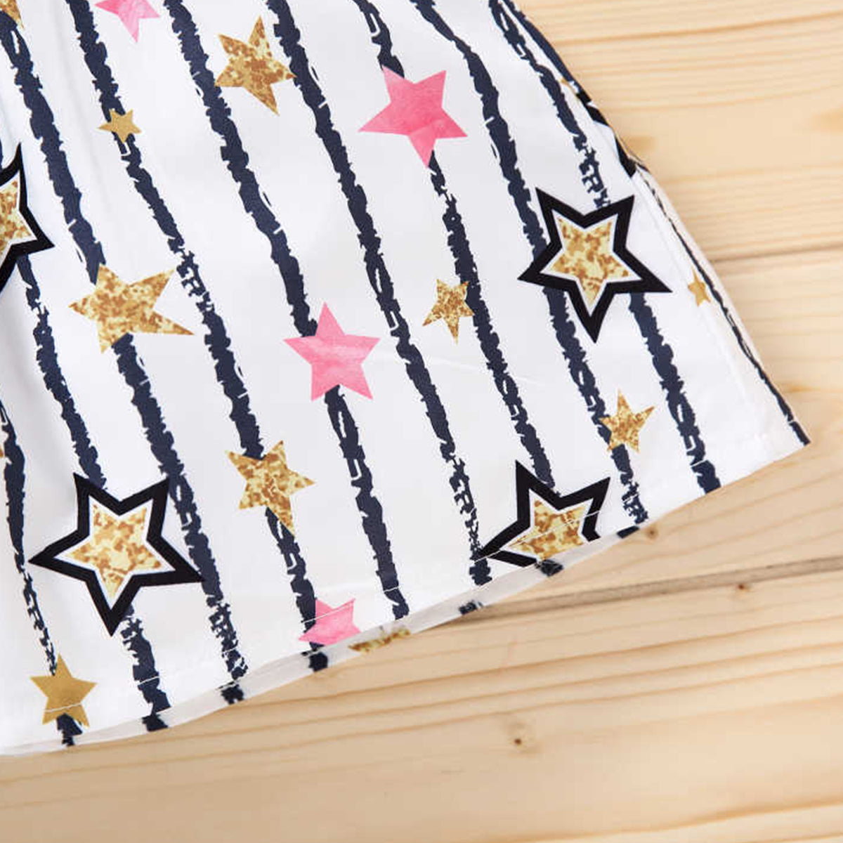 Girl's Toddler Button front & Bohemian Star Style (Combo Pack Of 2) For Girl's.