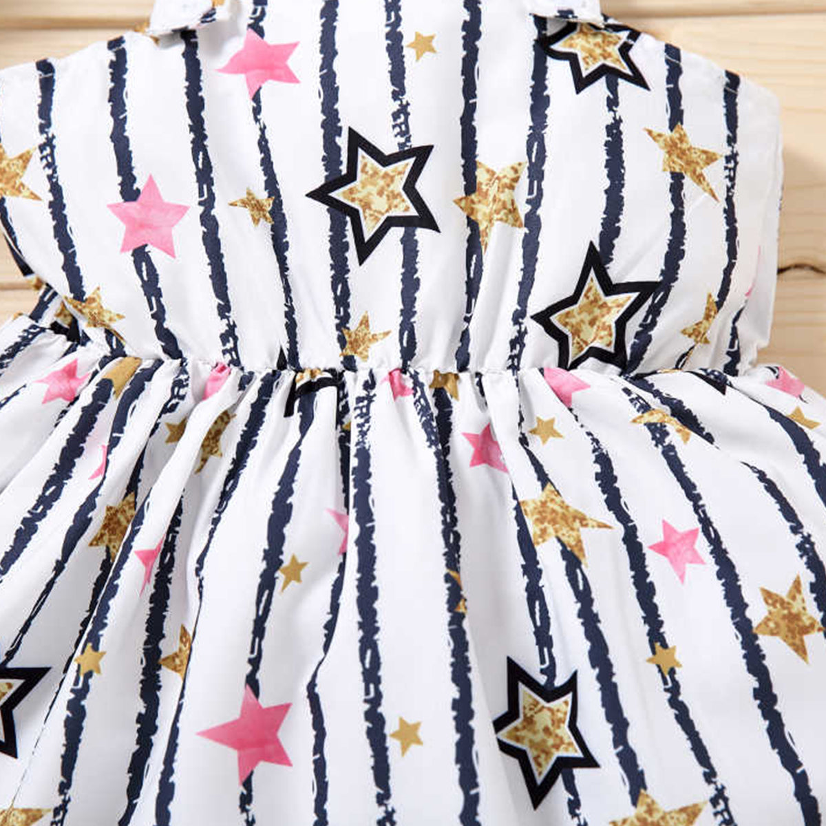 Girl's Toddler Button front & Bohemian Star Style (Combo Pack Of 2) For Girl's.