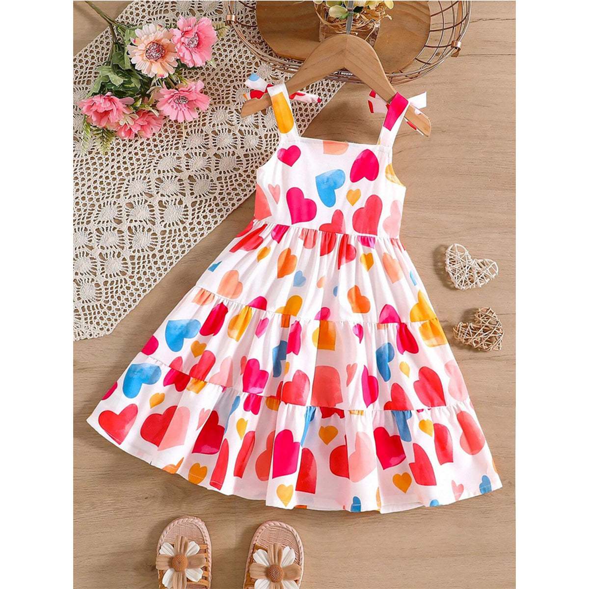Stylish BabyGirl's Heart & Princess Dresses_Frocks 3 Combo for Kids.