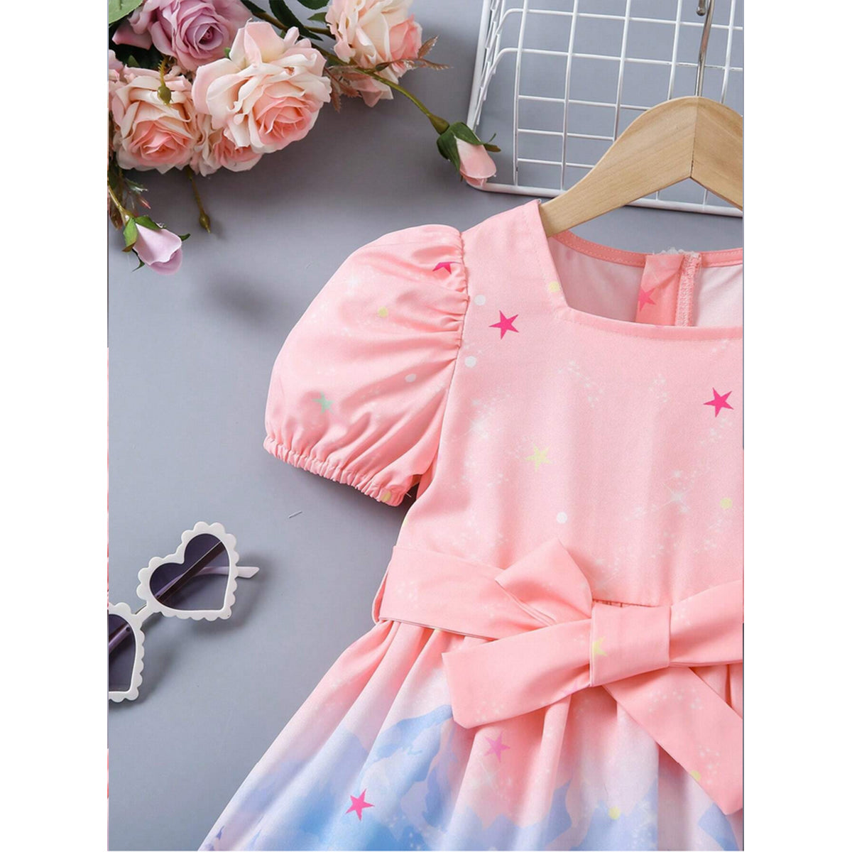 Stylish BabyGirl's Heart & Princess Dresses_Frocks 3 Combo for Kids.