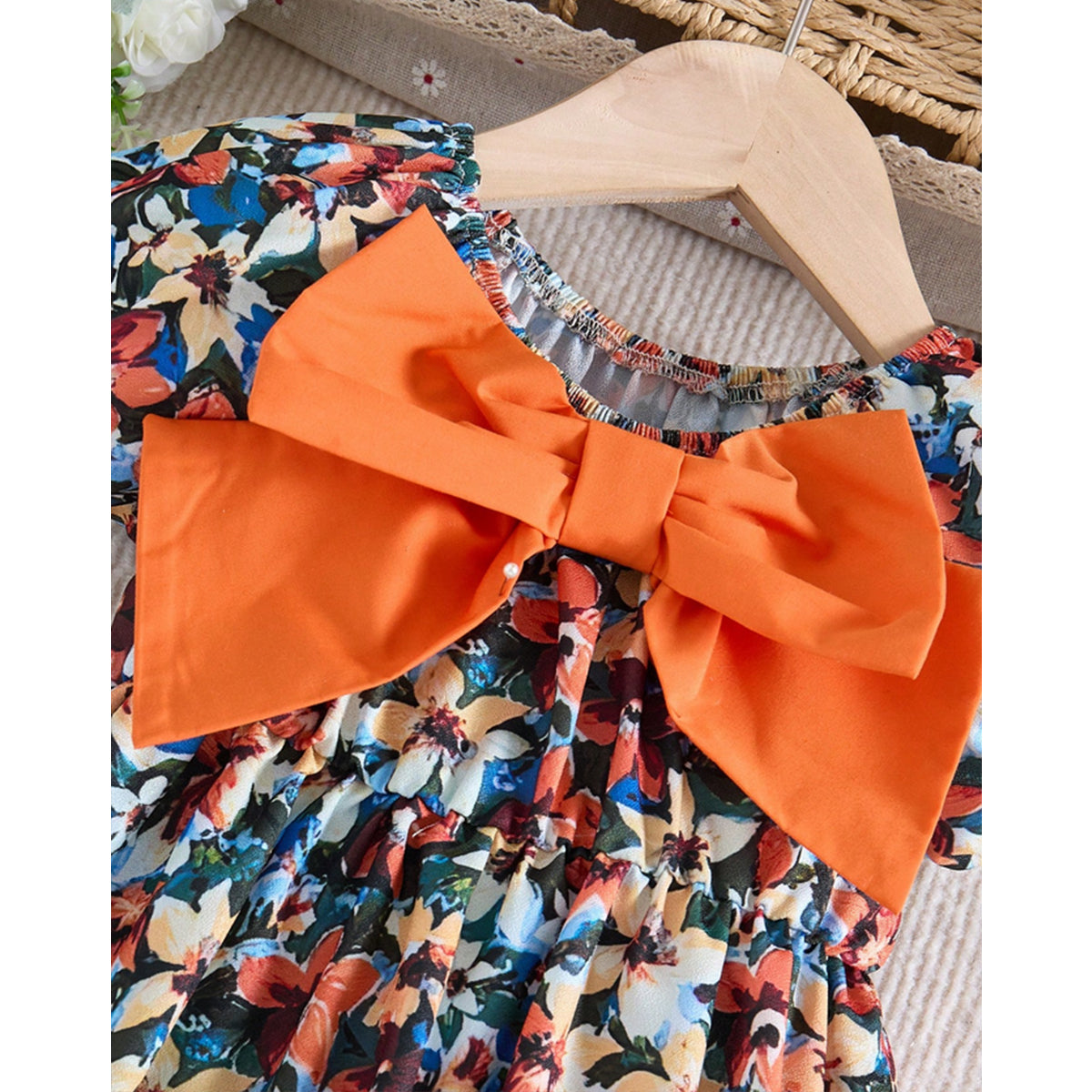 Girls Floral & Rainbow Designer Frocks (Combo Pack Of 4) For Girl's.