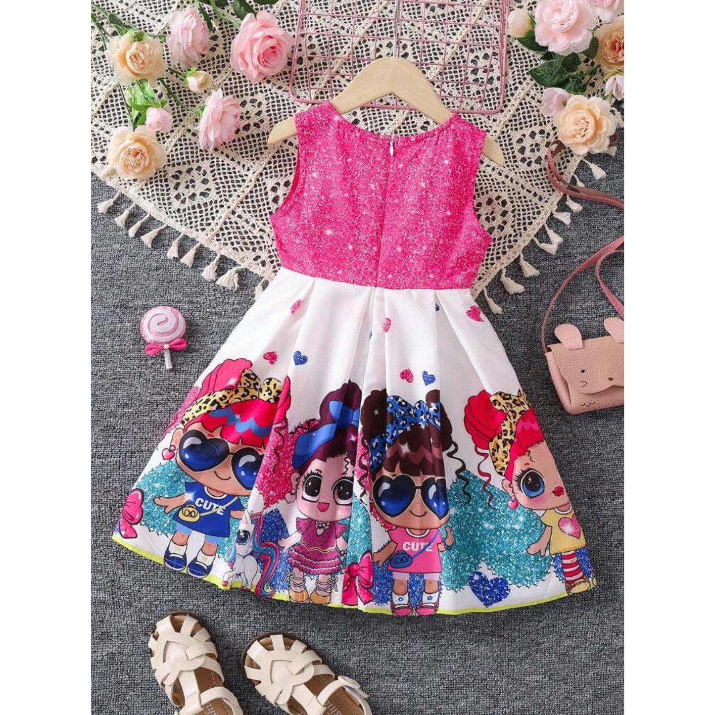 Girl's Cotton Designer Frocks & Dresses (Combo Pack Of 5) for Kids.