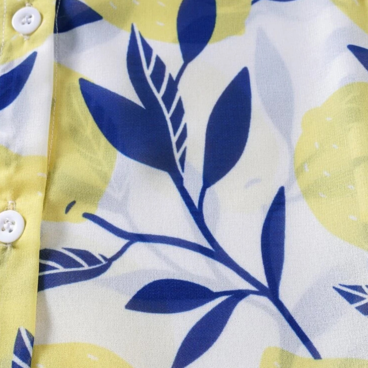 VENUTALOZA Toddler Boy Sunshine Block Designer Button Front Shirt For Boy.