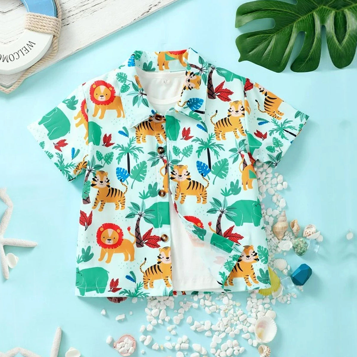Venutaloza Stylish Colorblock Multicolors Designer Button Front (Combo pack For 5) Shirt For Boys.