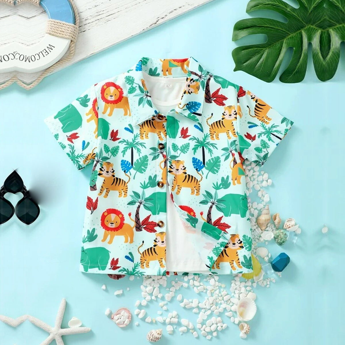 Venutaloza Stylish Colorblock Multicolors Designer Button Front (Combo pack For 5) Shirt For Boys.