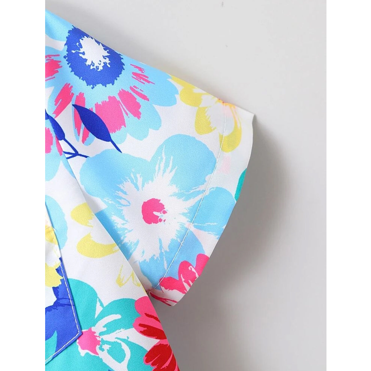 Venutaloza Florals Print Short Sleeve Shirt For Unisex.