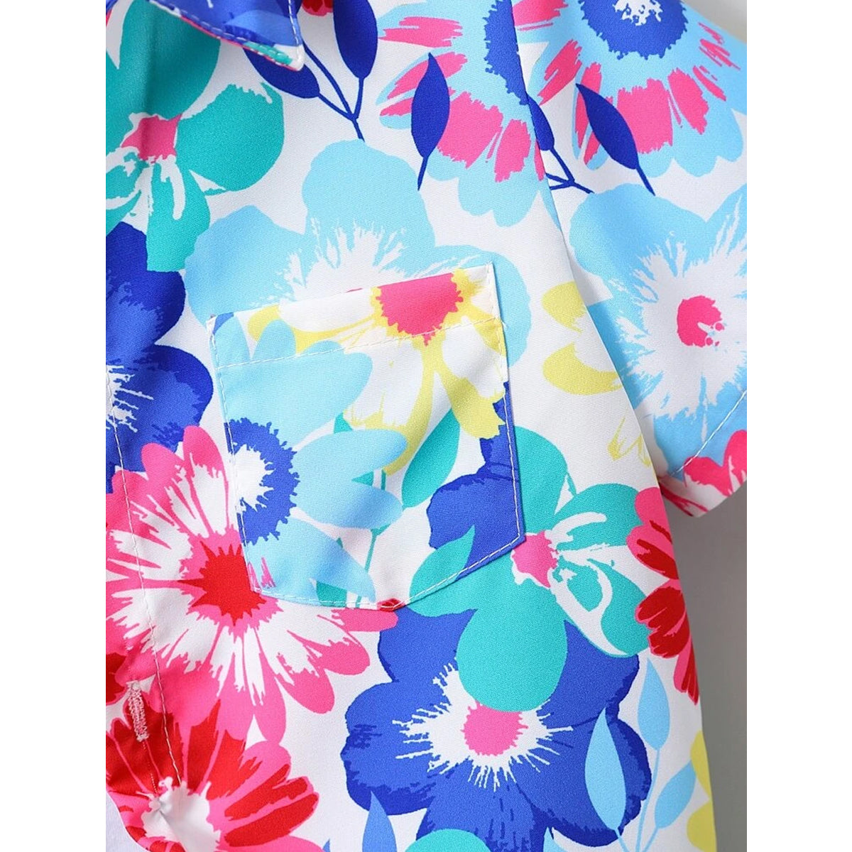 Venutaloza Florals Print Short Sleeve Shirt For Unisex.