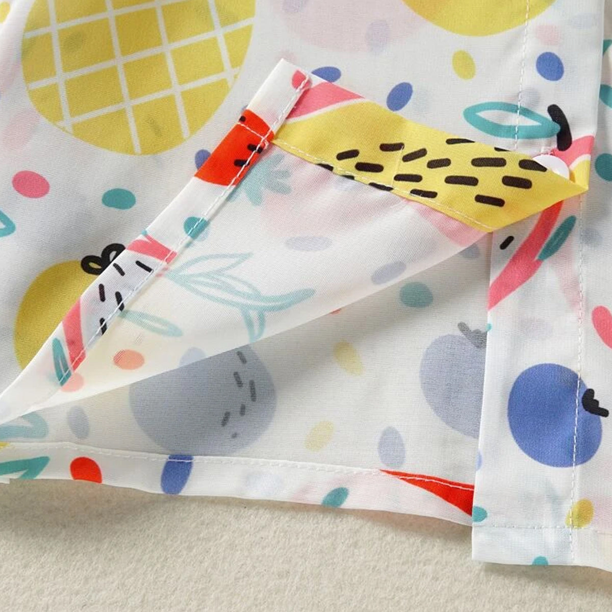 Venutaloza Fruits Print Short Sleeve Shirt For Boy.