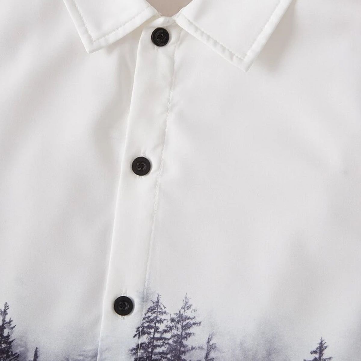 Venutaloza Outdoor Casual Tree Gradient Graphic Short Sleeve Shirt For Boys.