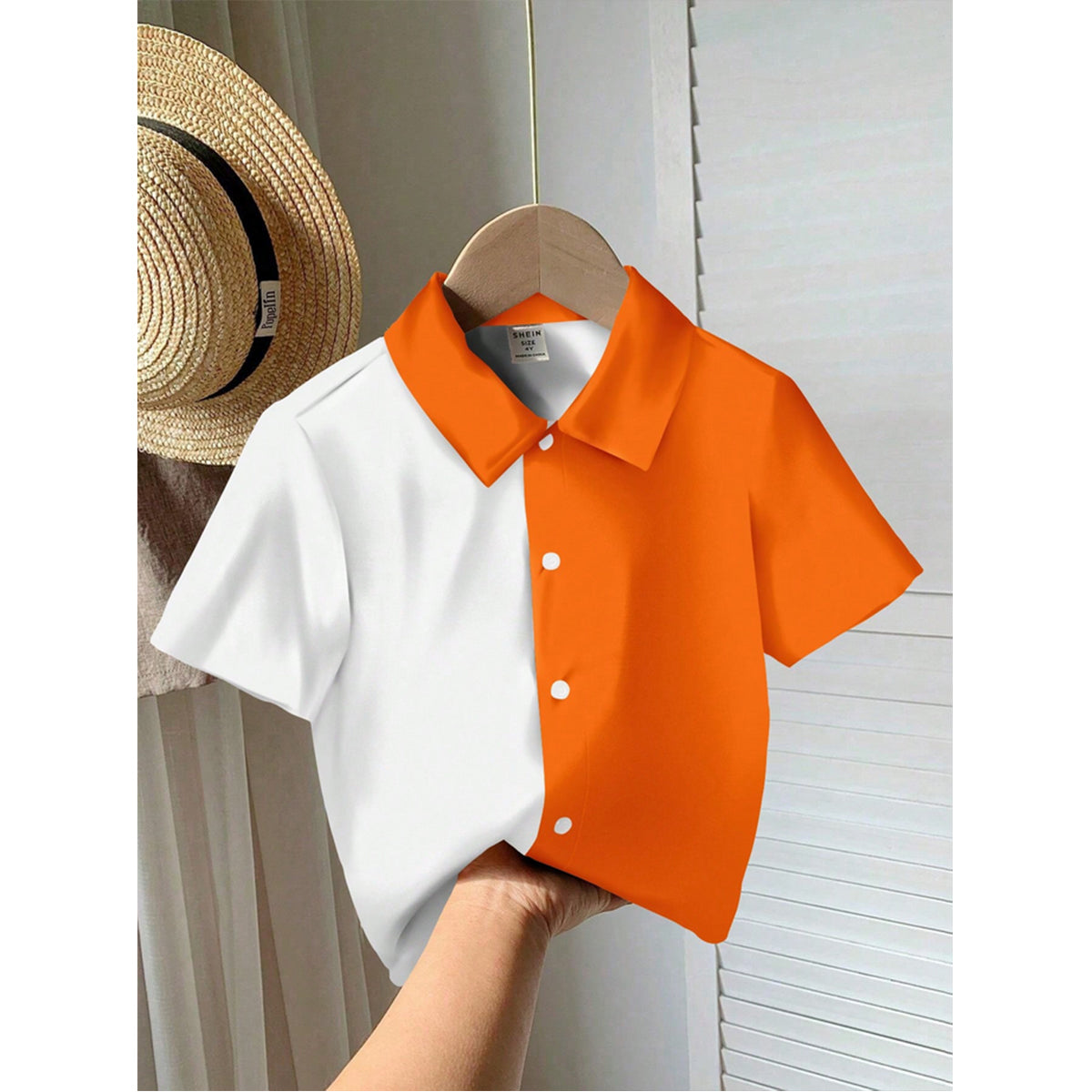 Venutaloza Boys Cartoon Characte Smile Letter Casual Shirt For Boy.
