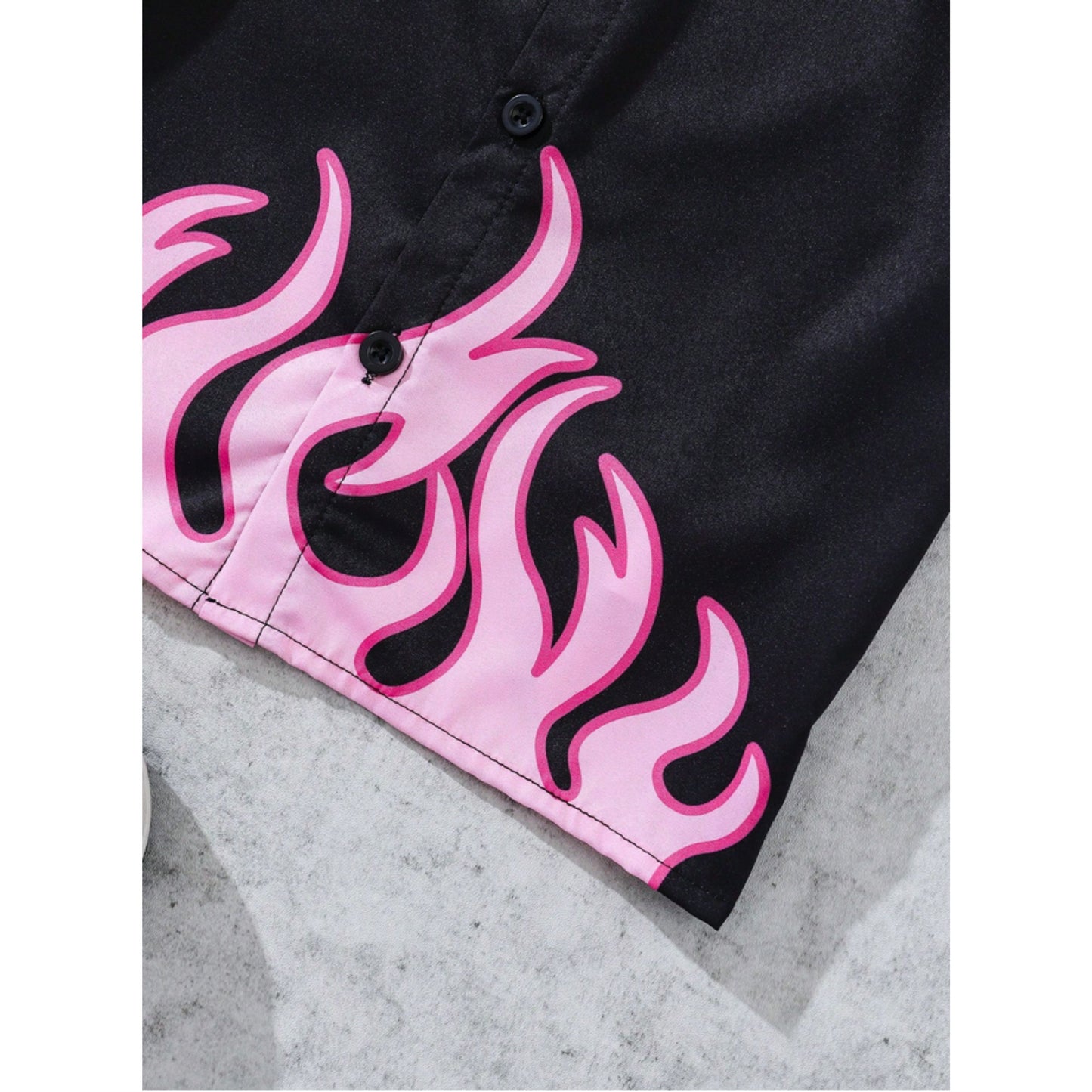Venutaloza Boys Flame Designer Casual Shirt For Boy.