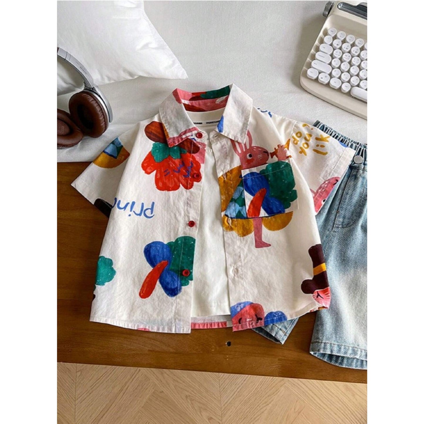 Venutaloza New Style Kids Short Sleeve Shirt For Boy.
