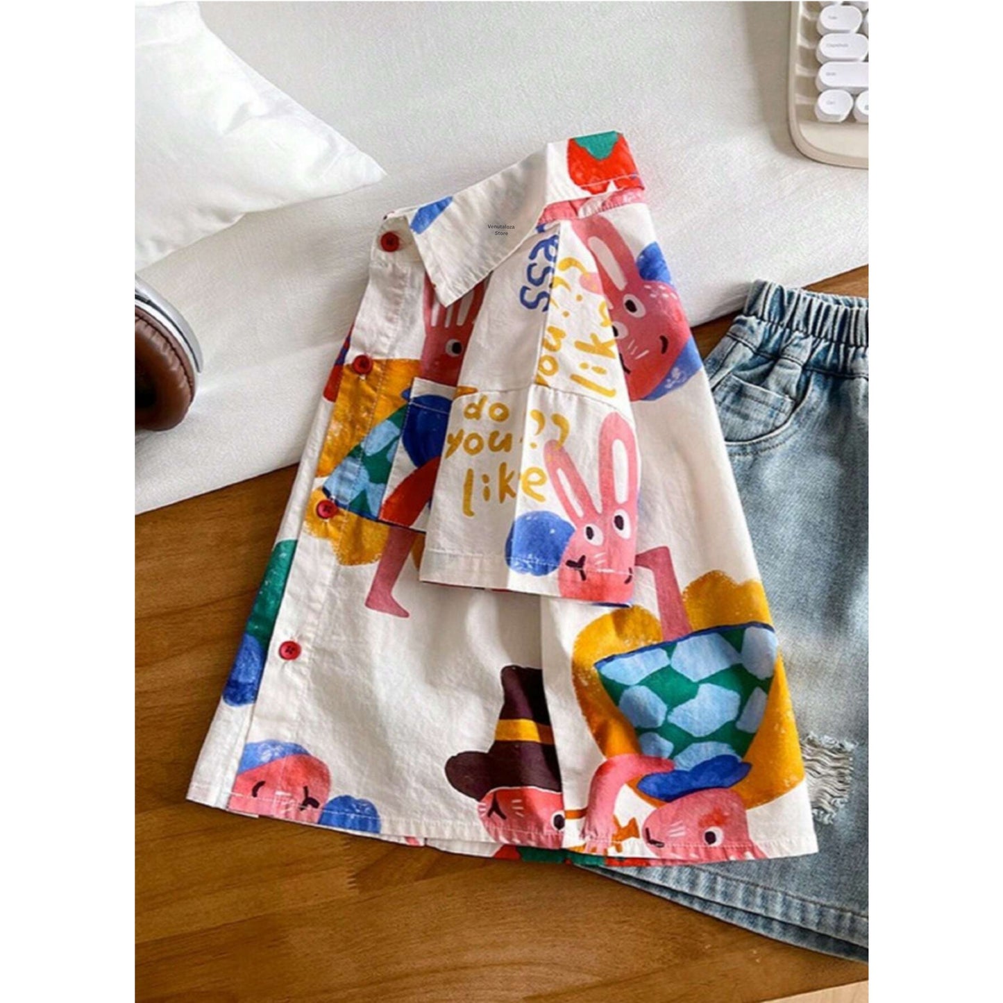 Venutaloza New Style Kids Short Sleeve Shirt For Boy.