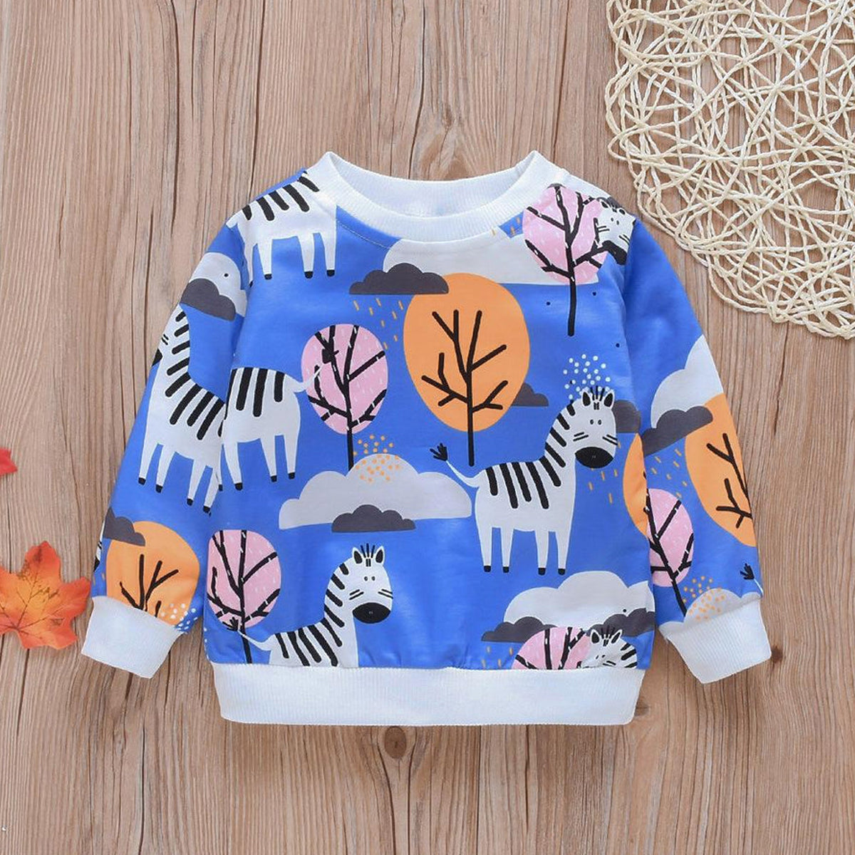 Venutaloza Boy's Animal & Tree Graphic Print Full Sleeve T-Shirt For Boy's & Girl's..