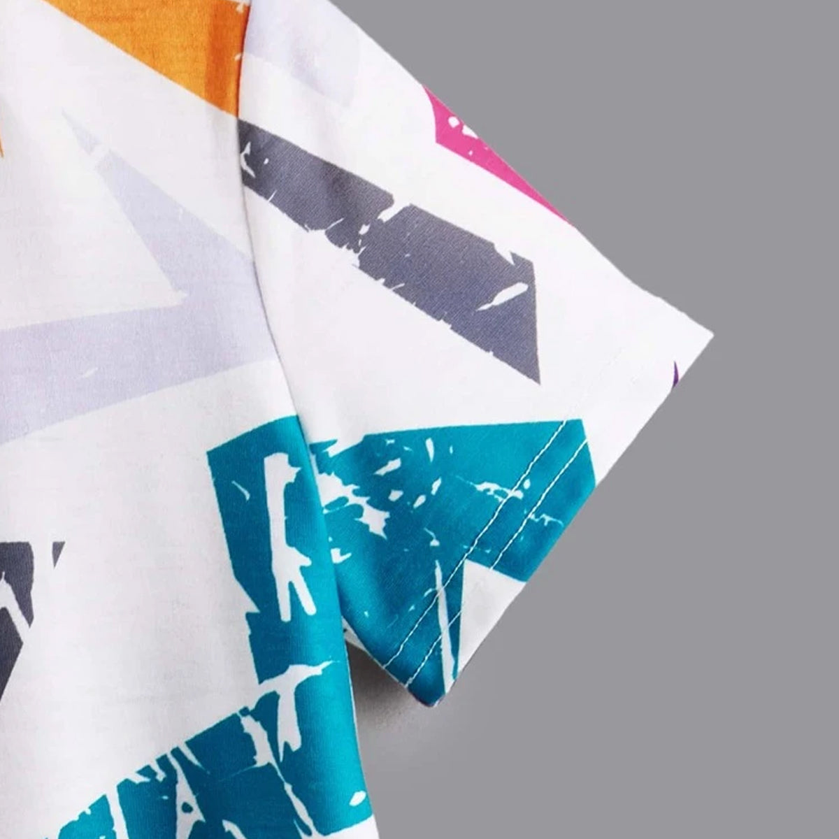 Venutaloza Allover Graphic Tee T-Shirt For Baby Girl's