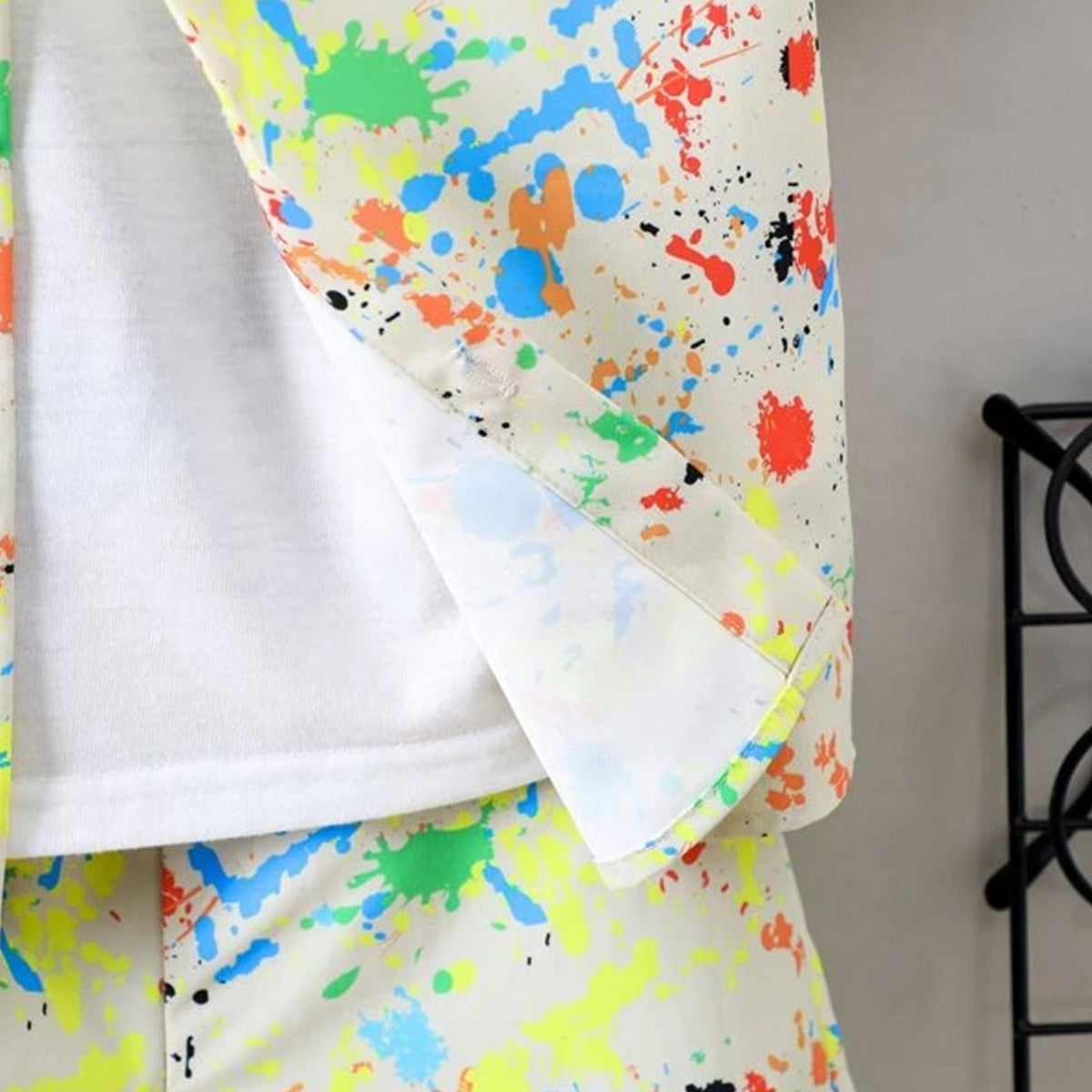 Venutaloza Kids Apricot-Colored Casual Printed Shirt & Shorts Without tee Two Piece Set.