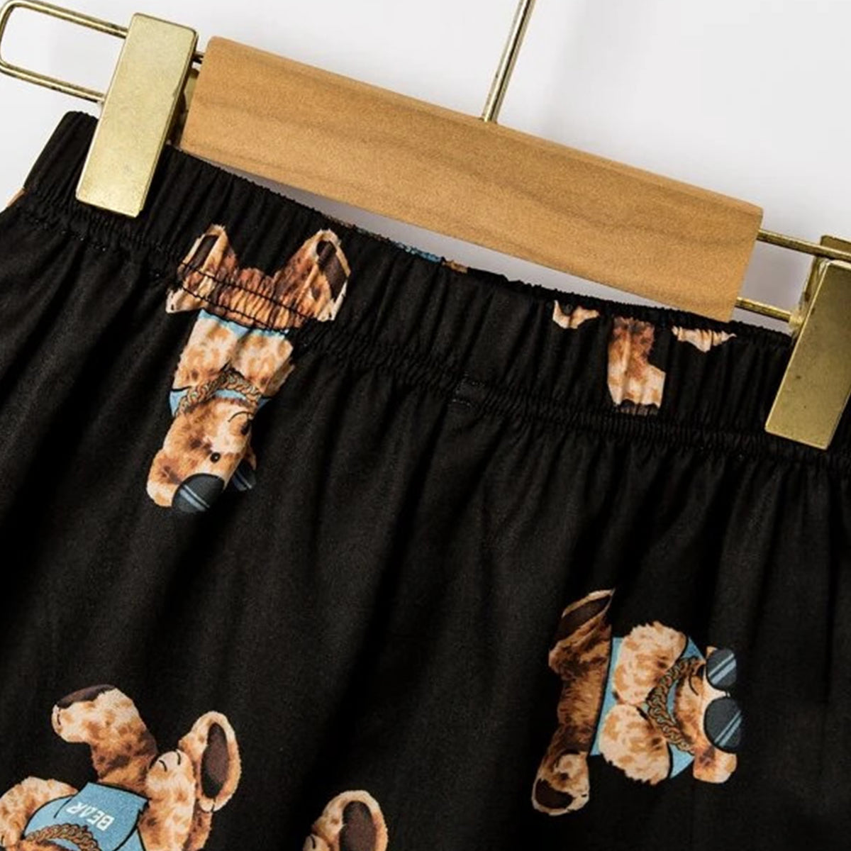 Venutaloza Kids Evryday Bear Casual Shirt & Shorts Without tee Two Piece Set.