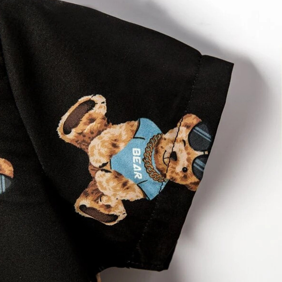 Venutaloza Kids Evryday Bear Casual Shirt & Shorts Without tee Two Piece Set.