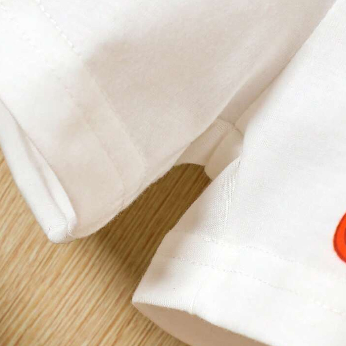 venutaloza Kids White Letters Casual T-Shirt & Shorts Two Piece Set For Boys.