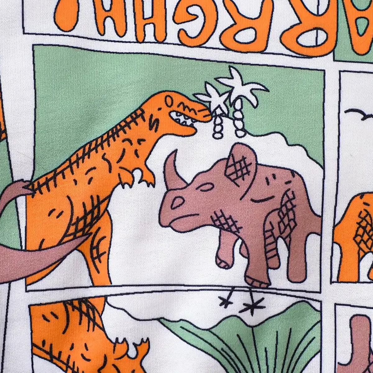 Venutaloza Baby Set Dinosaur & Letter Graphic Print & Cami T-shirt & Pants.