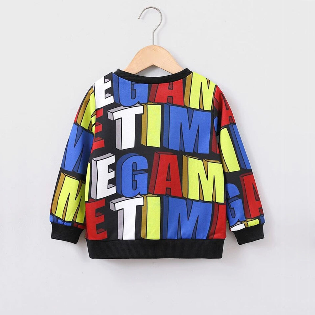 Venutaloza Letters Stripe Full Sleeve Round Nick Tee T-Shirt For Boy's & Girl's.