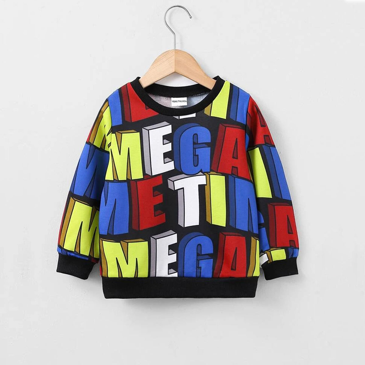 Venutaloza Boy's Allover Graphic & Florals & Colourfull (Combo Pack of 4) Full Sleeve T-shirt For Boy's.