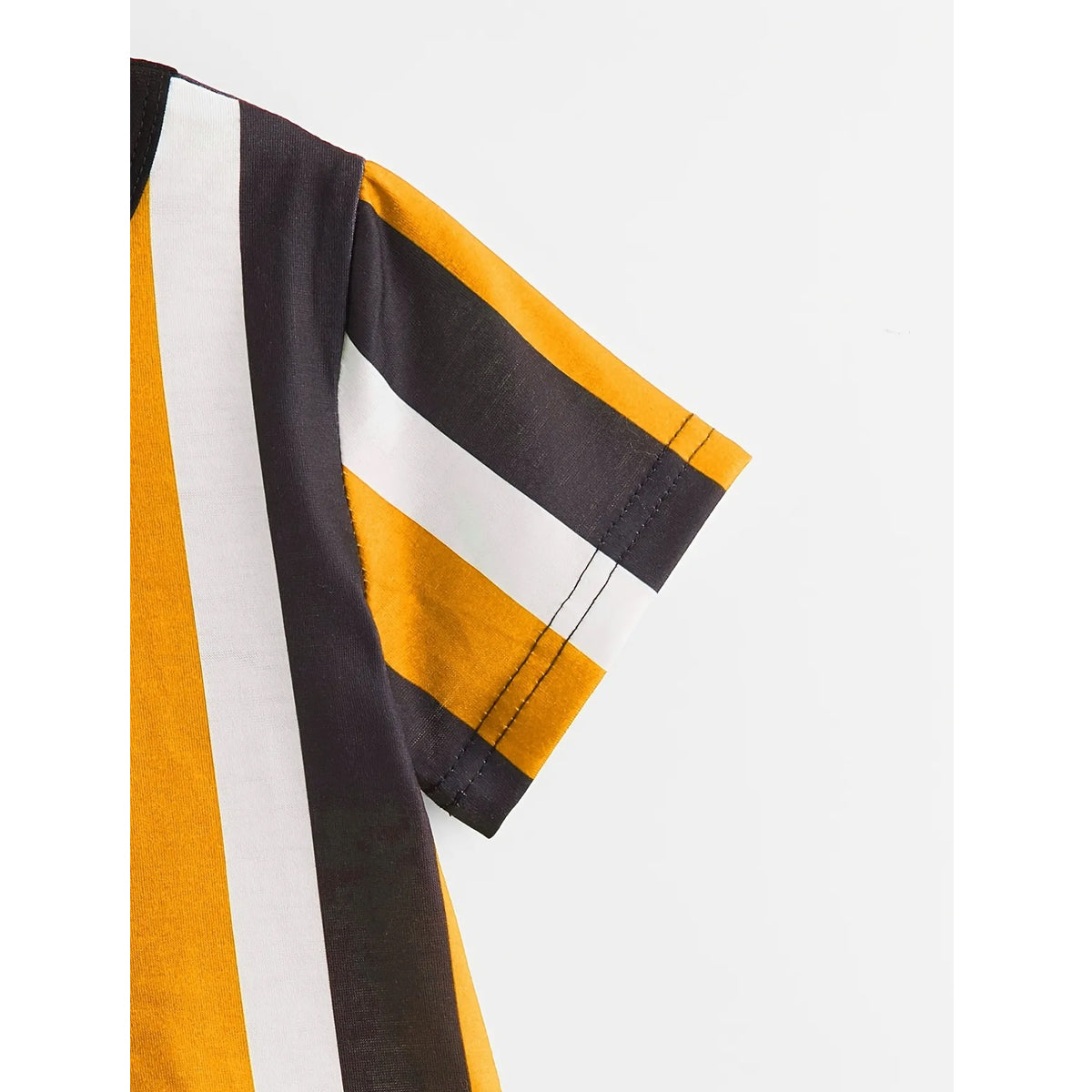 Venutaloza Stripe Color Block Round Neck T-Shirt For Boy's & Girl's.