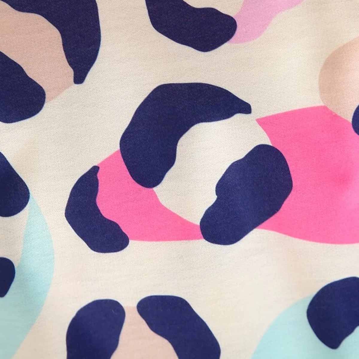 Venutaloza Autumn Solid Color Block T-Shirt For Baby Girl's..