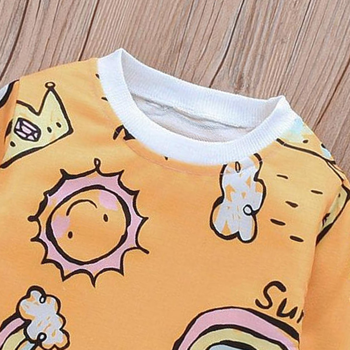 Venutaloza Multi_Patterns (Combo Pack of 2) T-shirt For Baby Girl.