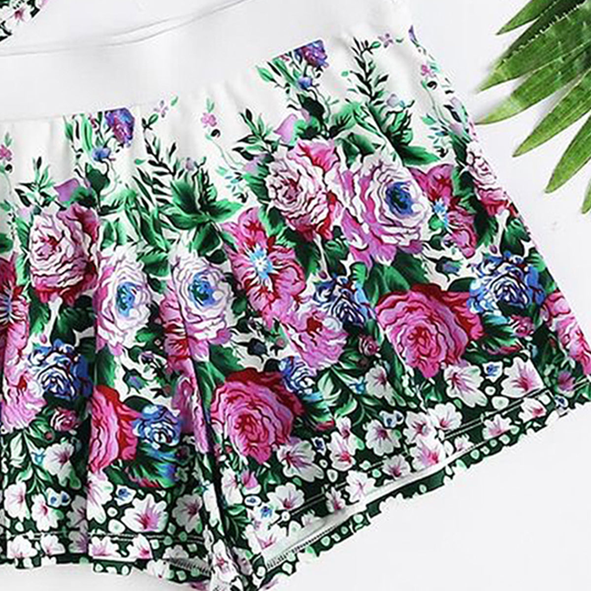 Toddler Girls Floral Print Waist Skirts.