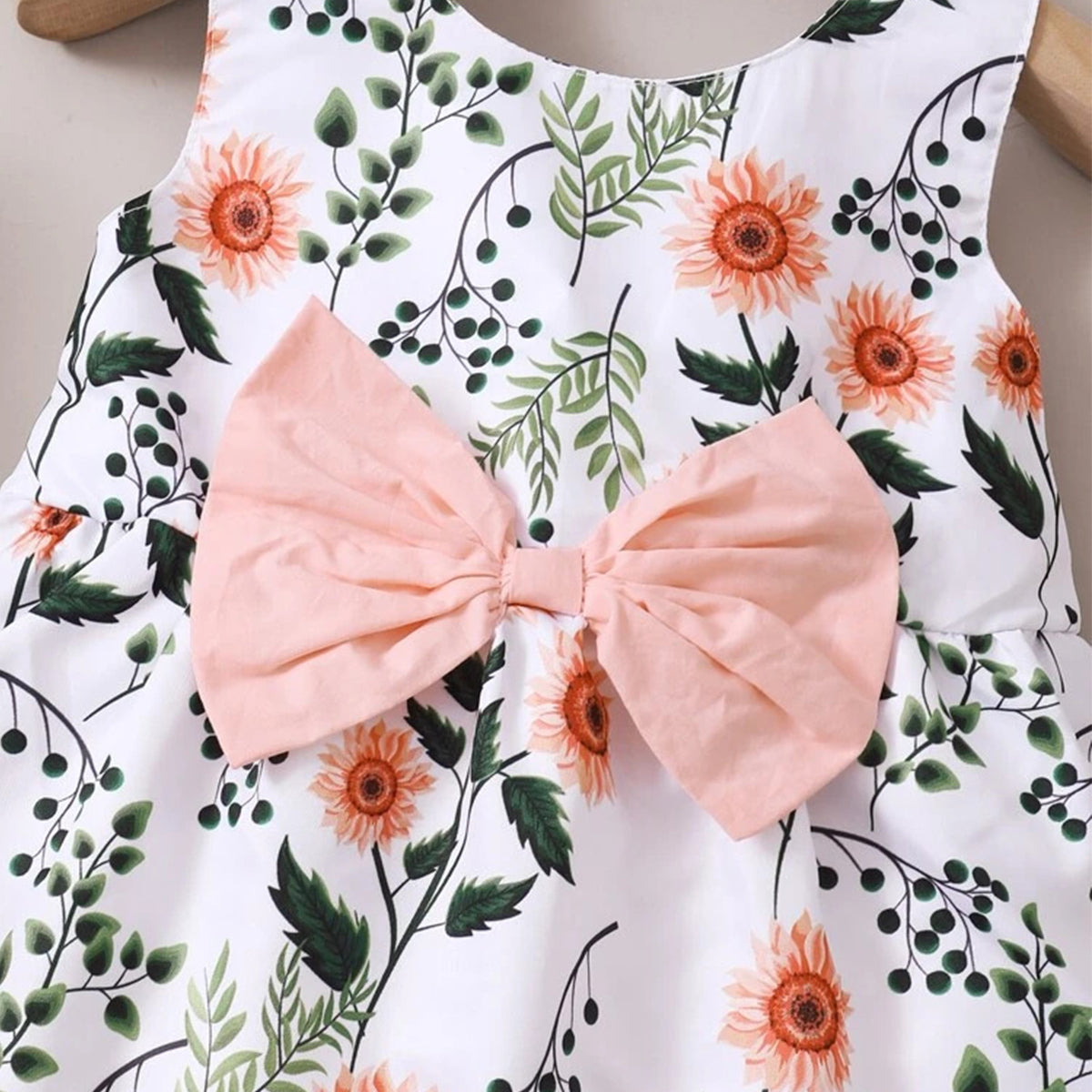 Kids Stylish White Floral Designer Frock & Dresses for Baby Girl.