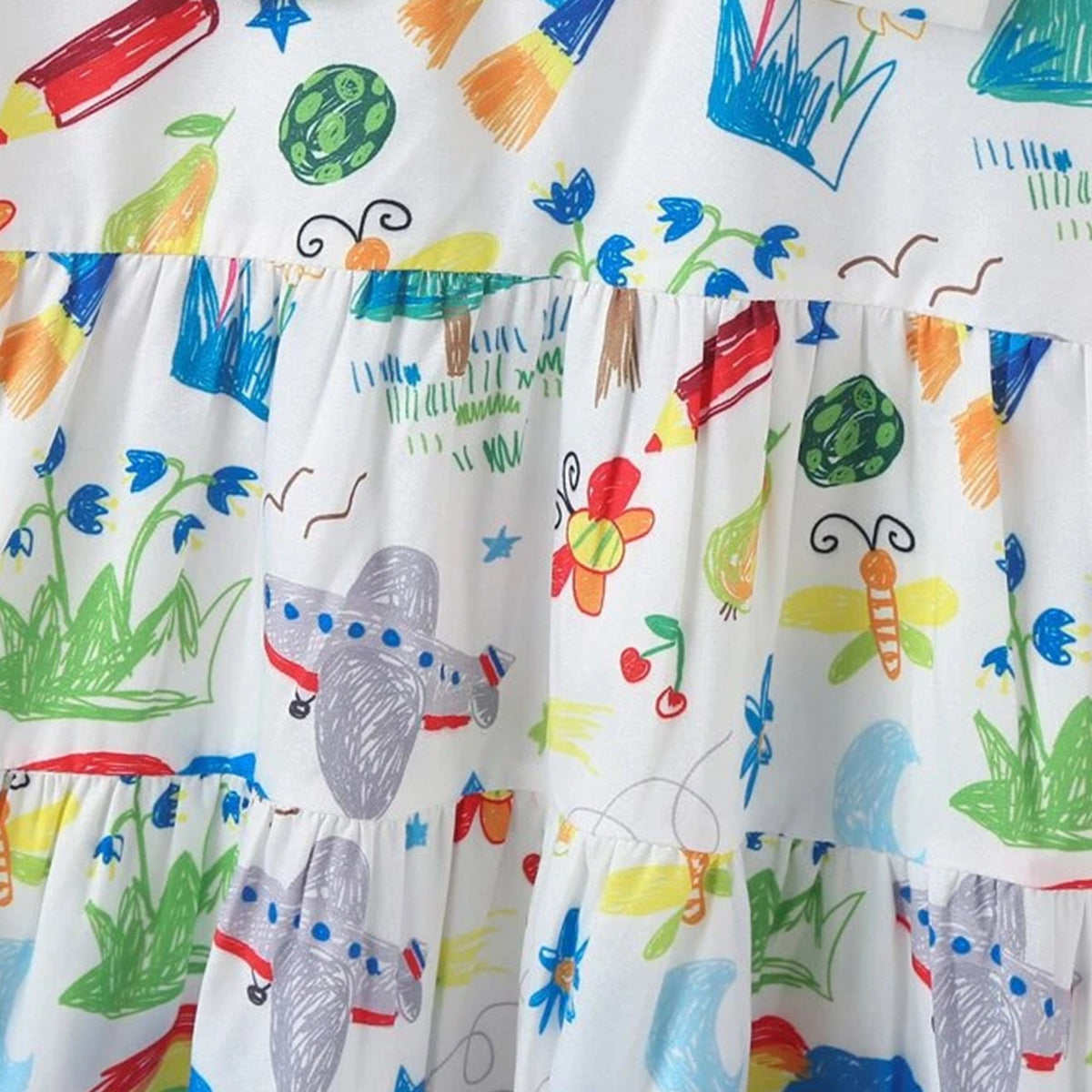 Venutaloza BabyGirl's Stylish Cotton Designer Pencil Drowing Frocks & Dresses for Kids.