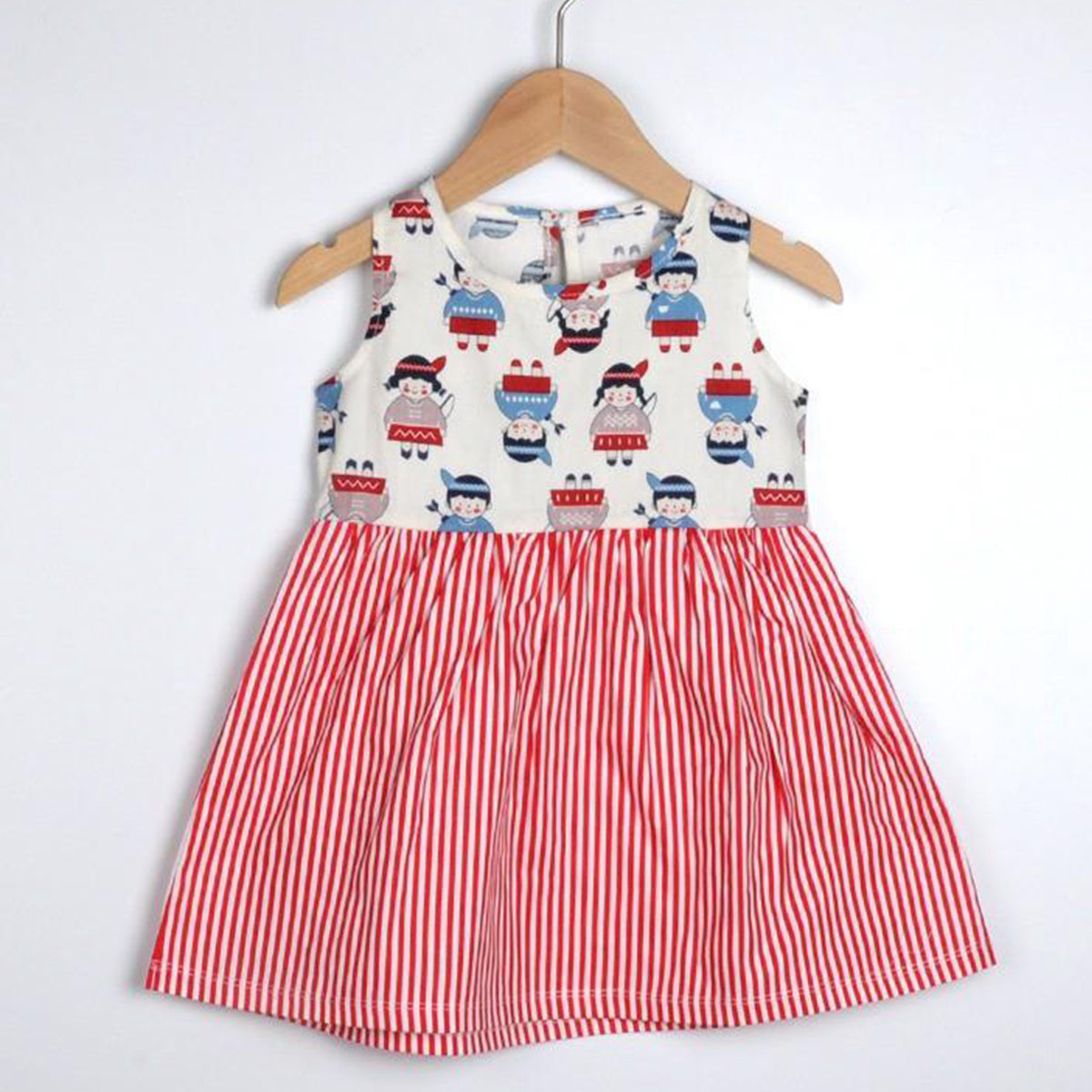 BabyGirl's Stylish Cotton Barbie doll-Lining Designer Frocks & Dresses for Kids.