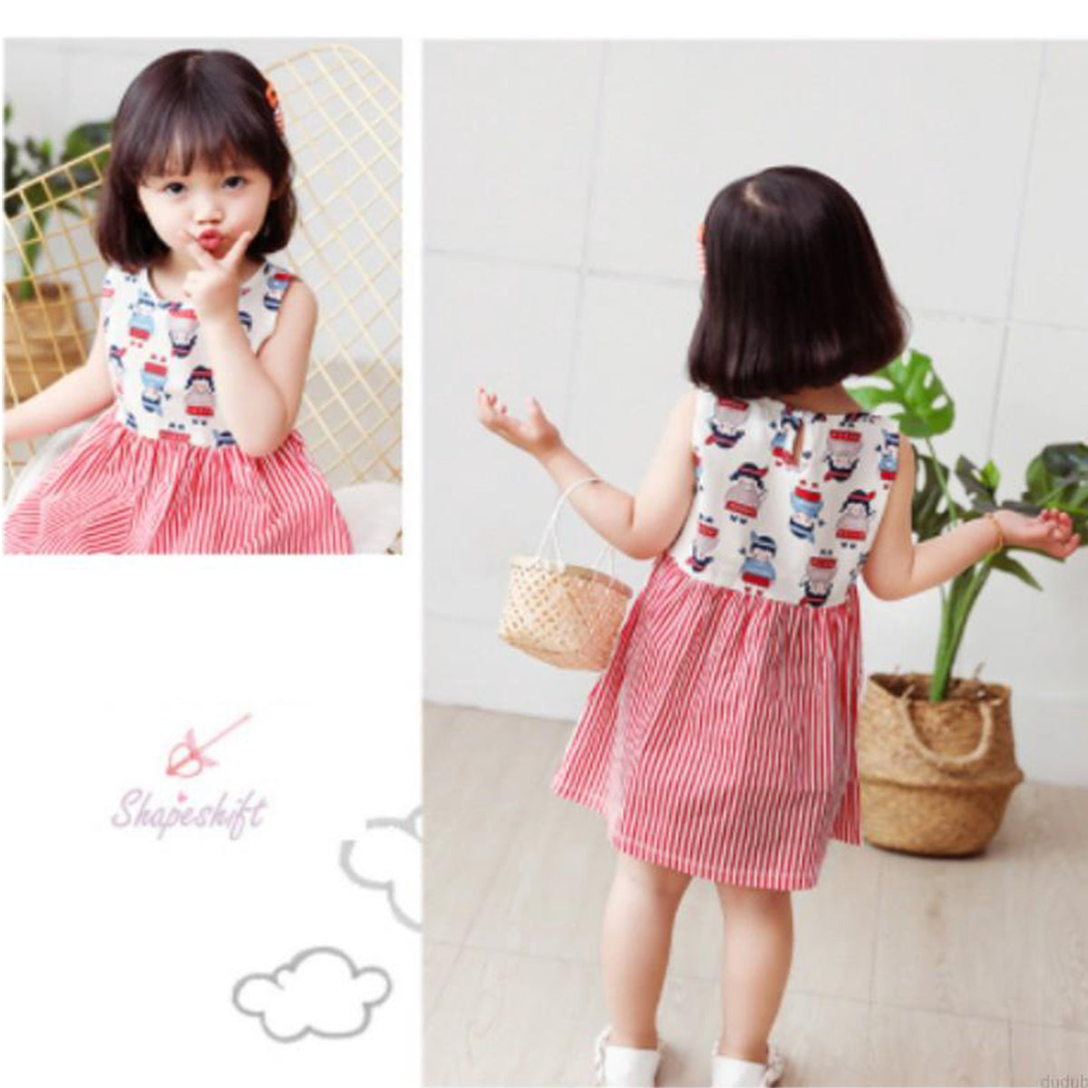 BabyGirl's Stylish Cotton Barbie doll-Lining Designer Frocks & Dresses for Kids.