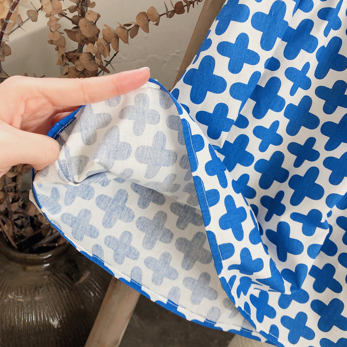 Princess Baby Girl Cotton Blue Designer Frocks & Dresses for Kids.