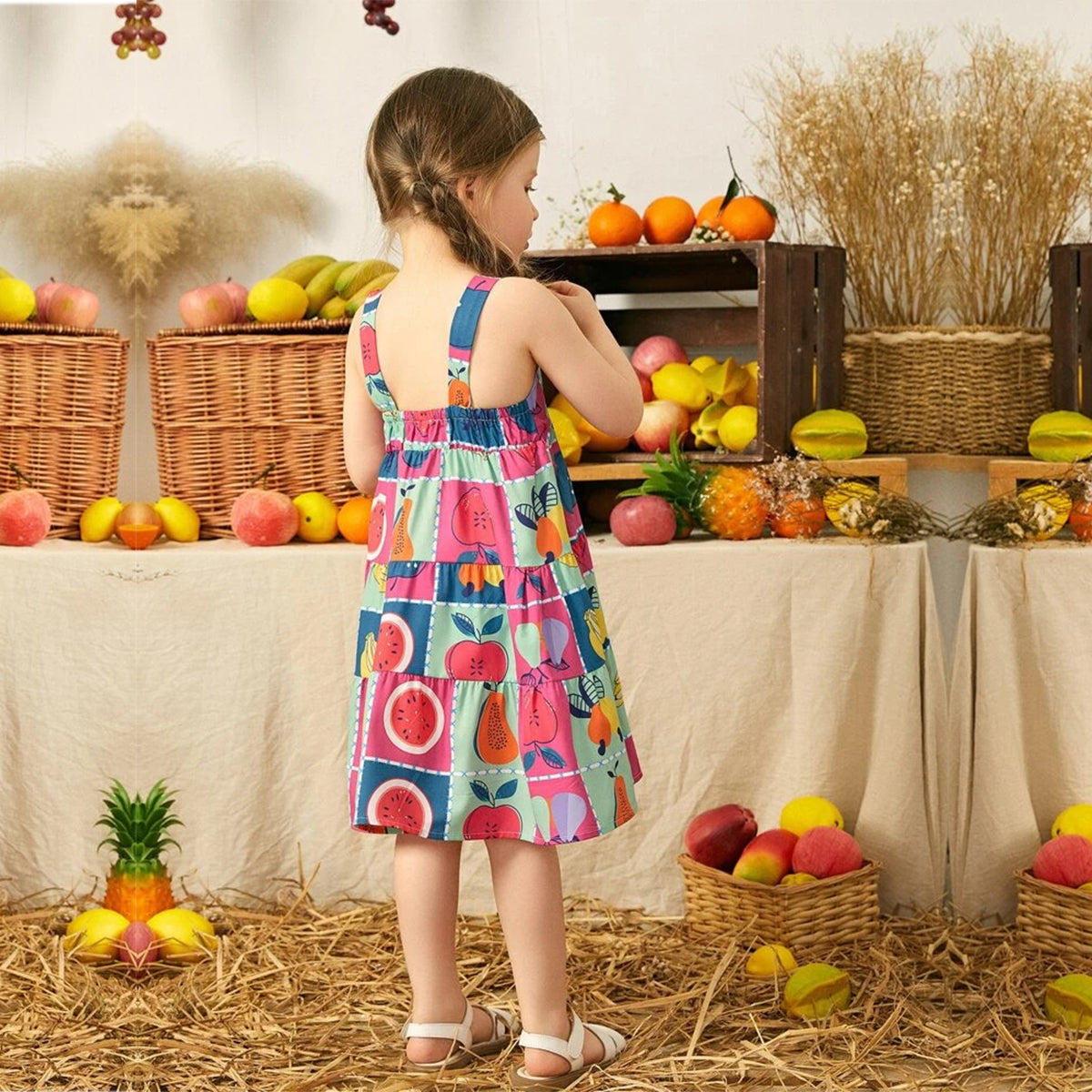 Venutaloza Baygirl Princess Fruit Cami Designer Frocks for Baby Girl.