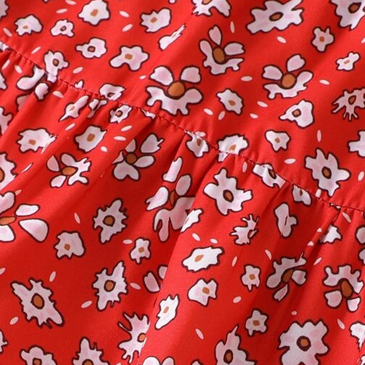 Ditsy Layered Super Soft Skirt For Baby Girls.
