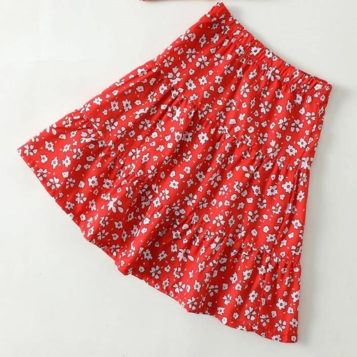 Ditsy Layered Super Soft Skirt For Baby Girls.
