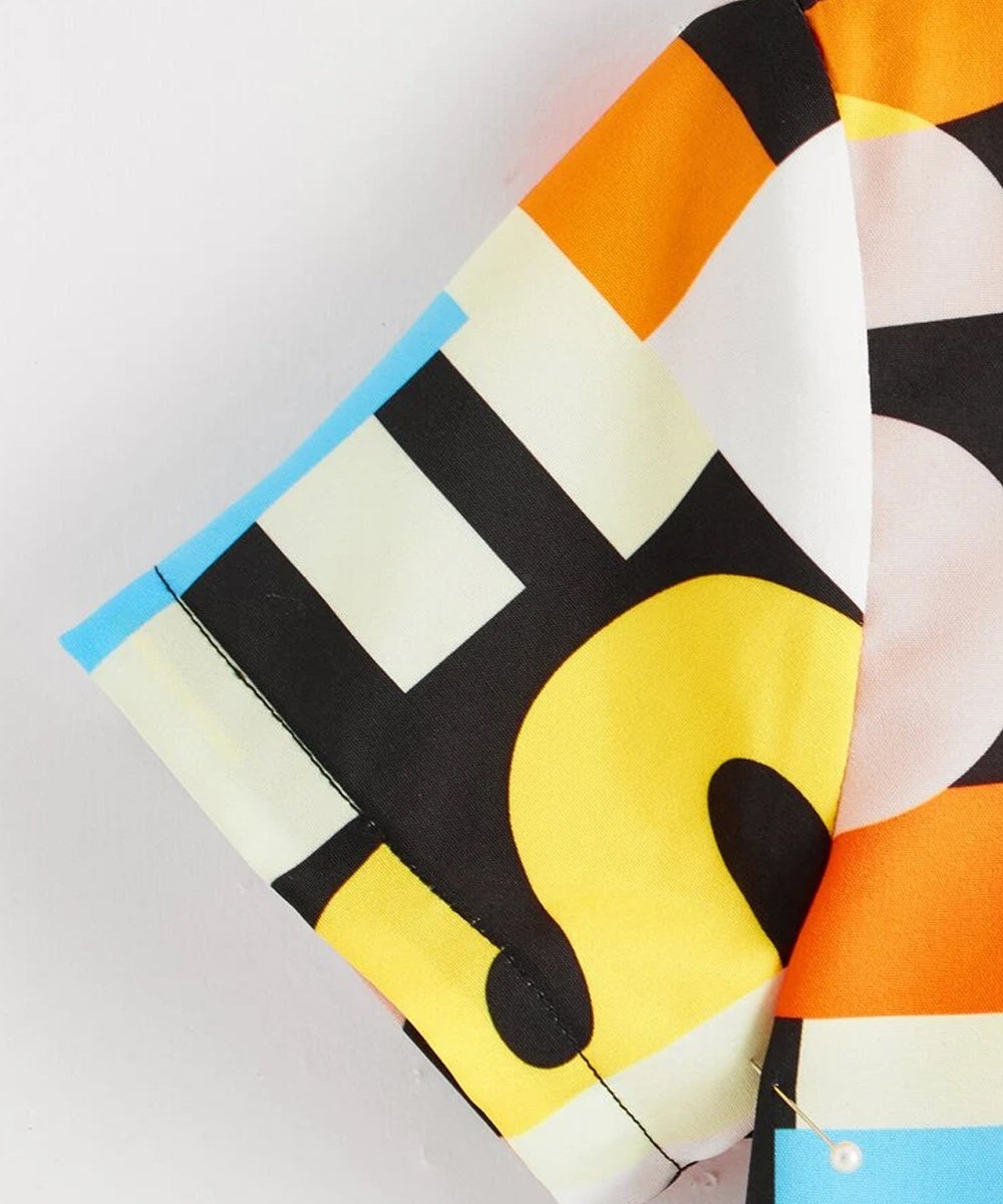 VENUTALOZA Letter Graphic & Button Front Shirt For Boy.