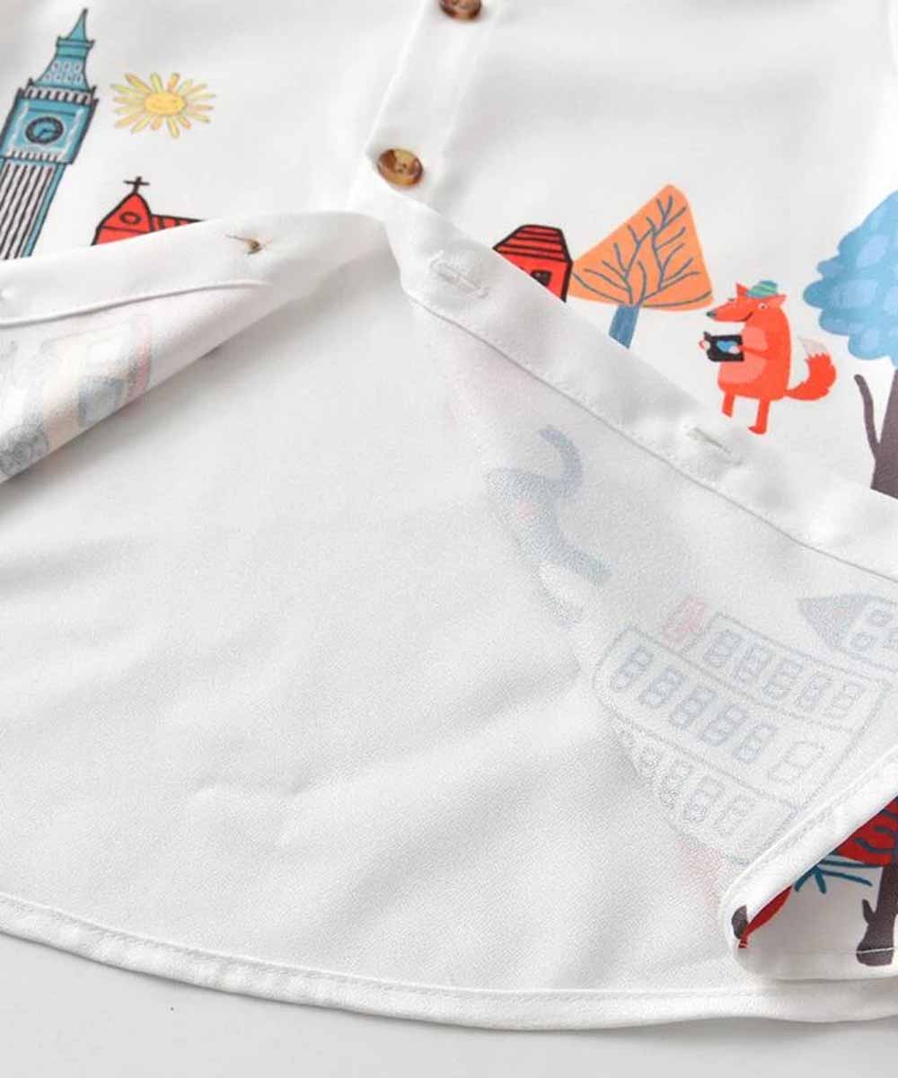 Venutaloza Stylish Multicolors Designer Button Front (Combo pack For 5) Shirt For Boy.