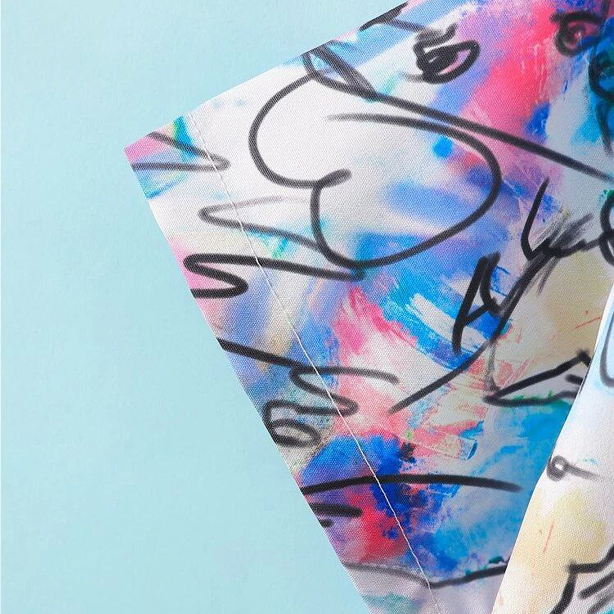 Venutaloza Rainbow Multi Color Designer Button Front Shirt For Boy.