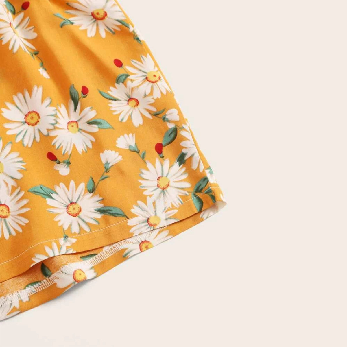 Venutaloza Toddler Girls Floral Print Hem Shorts For BabyGirls.