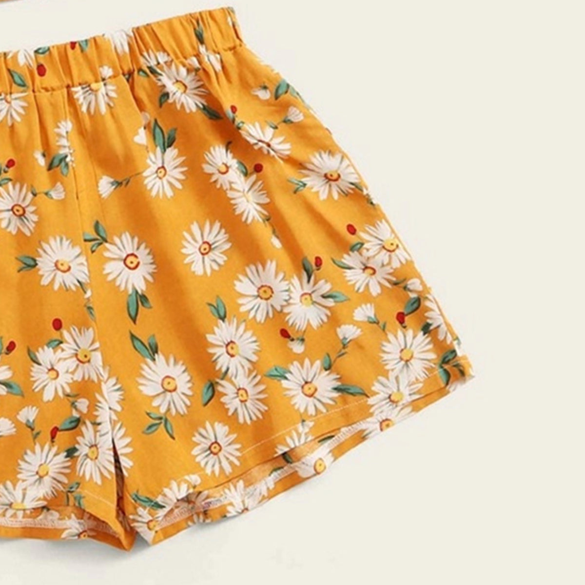 Venutaloza Toddler Girls Floral Print Hem Shorts For BabyGirls.