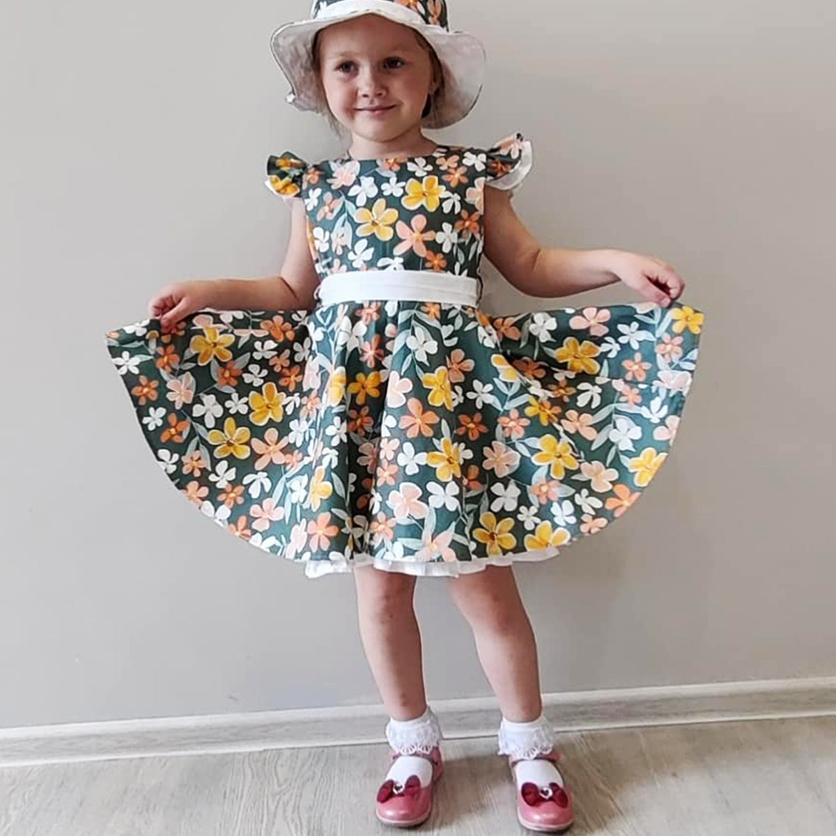 Princess BabyGirl's Floral Dresses & Frocks (Combo Pack Of 2) for Kids.
