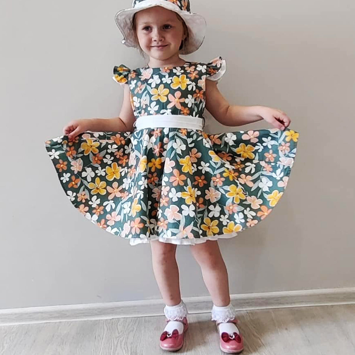 BabyGirl's Solid & Floral Dresses_Frocks (Combo Pack Of 2)  for Baby.