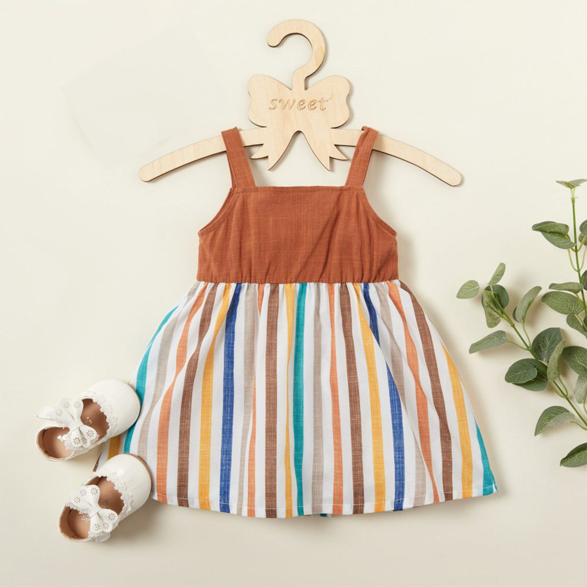 Toddler Girls Cotton Stylish Designer Lining Dresses_Frocks ( Combo Pack Of 4 ) for Baby Girls.