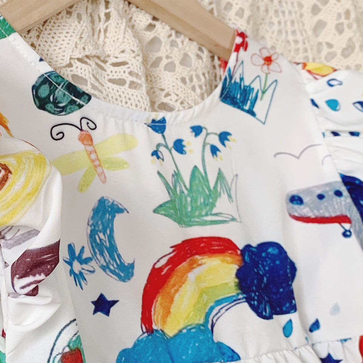 BabyGirl's Designer Pencil Drowing Frocks & Dresses for Kids.