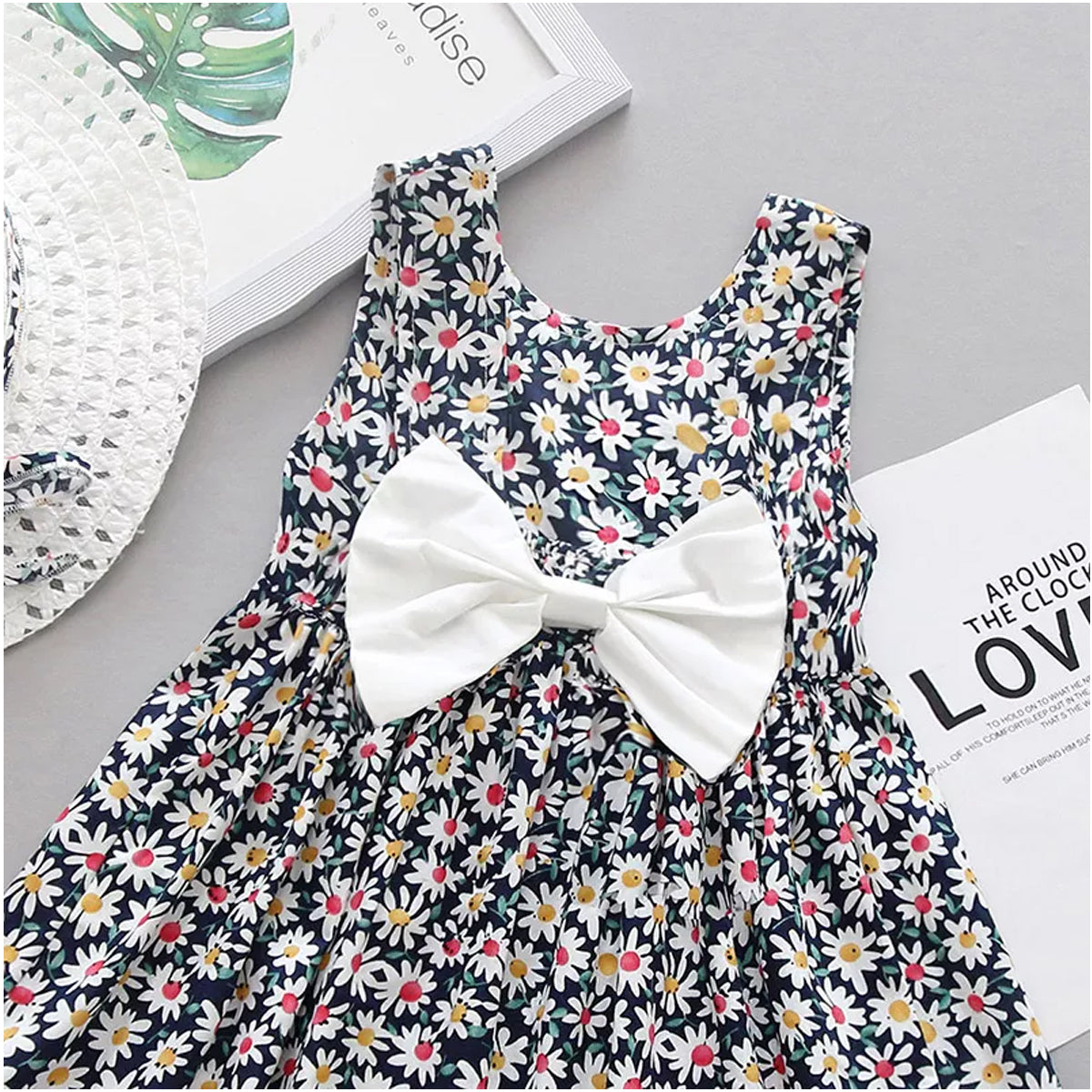 BabyGirl Floral Belt_Black Floral Stylish Designer (Combo Pack Of 2) for Baby Girls.